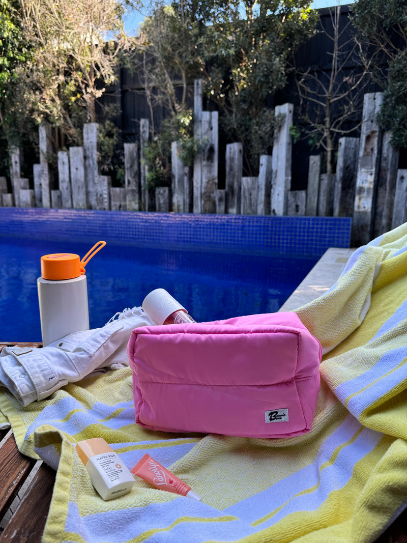 Bonnie Pink Puffer Pouch