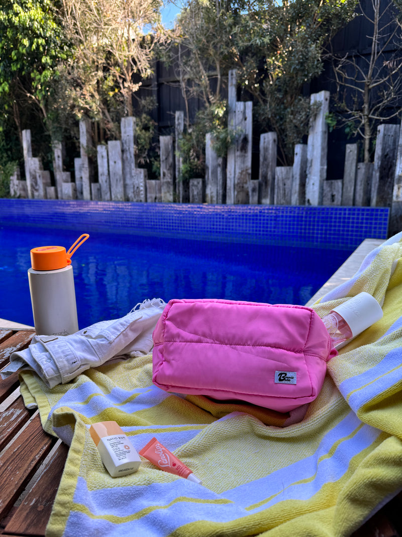 Bonnie Pink Puffer Pouch