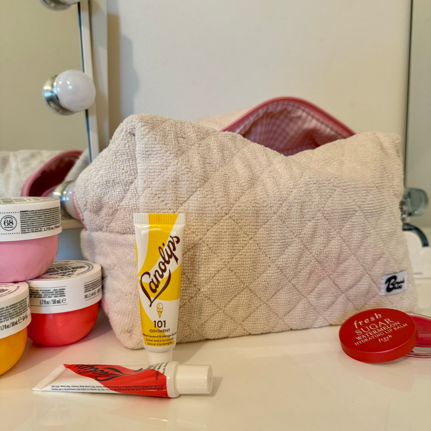 Sabrina Beige pouch