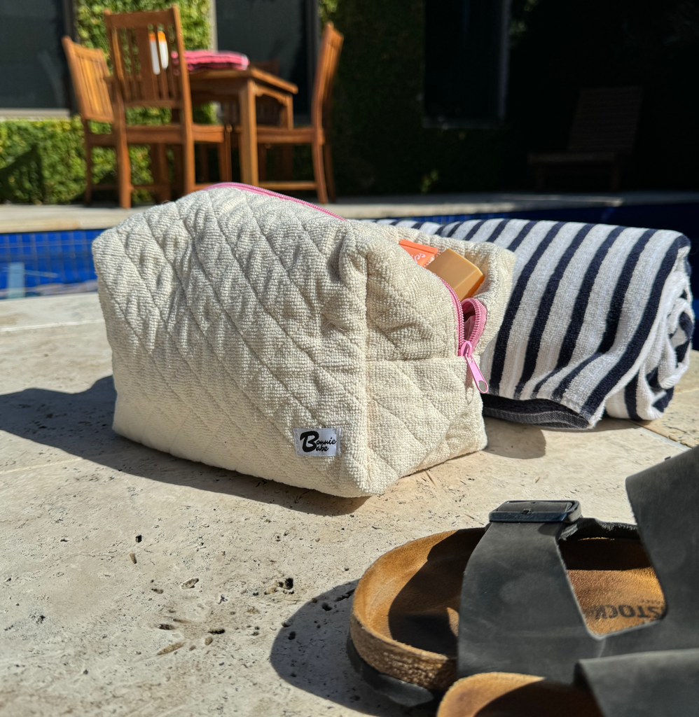 Sabrina Beige pouch – Bonnie Babe Boutique